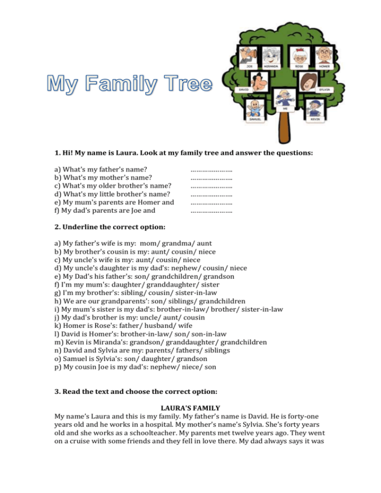 speech about family tree