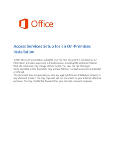 Configure SQL Server 2012 for Access Services