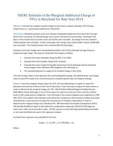 MD PPC Marginal Charge Estimation for Rate Year 2014