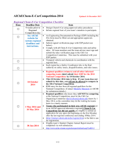 Chem-E-Car Official Rules 2014