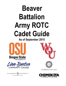 Beaver Battalion Army ROTC Cadet Guide