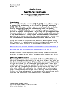 Section 7. Surface Erosion