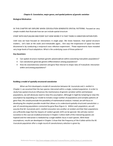 Chapter 8. Coevolution, major genes, and spatial patterns of genetic