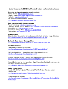 Sites providing Public Domain Content