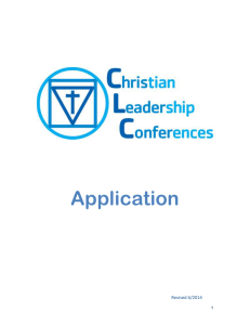 YMCA Christian Leadership Conferences and