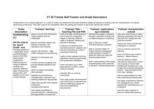 FT25 - Trainee self-tracker and grade descriptors