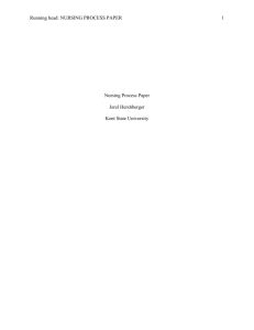Final Adults Nursing Process Paper