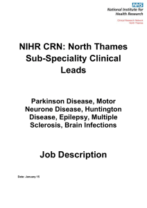 Sub-Specialty Lead Job Description