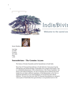Saurashtrians - The Genuine Aryans (Part Three)