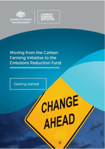 How do the Carbon Farming Initiative and the Emissions Reduction