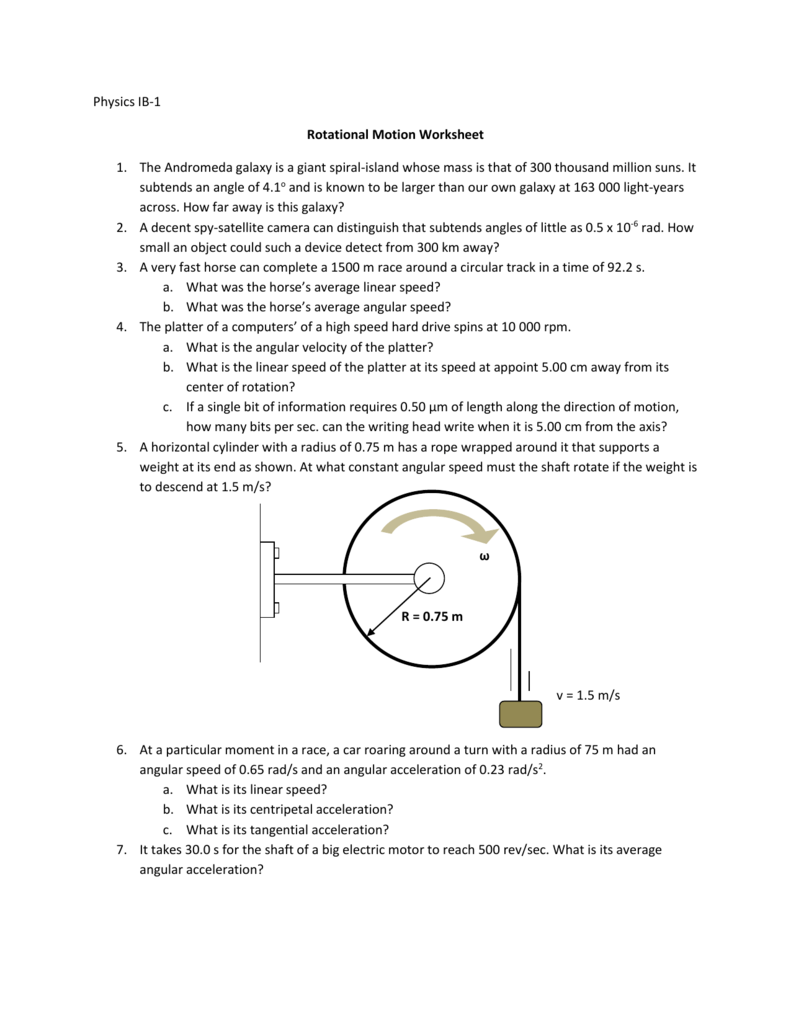 rotational-motion-ws