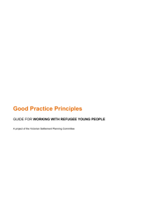 Good Practice Principles - Department of Social Services