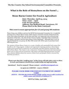 Stone Barns Center for Food & Agriculture Date: Thursday, April 24