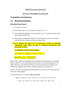 AMS570 Lecture Notes #2 Review of Probability (continued)