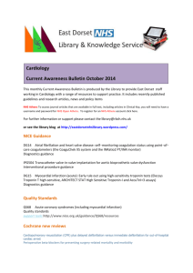 Cardio Bulletin 2014 Oct - East Dorset NHS Library