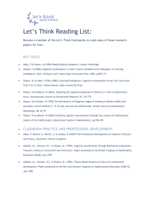 Reading List - Let`s Think