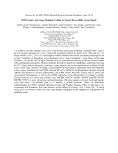 IOOS Coastal and Ocean Modeling Testbed for Puerto Rico and the