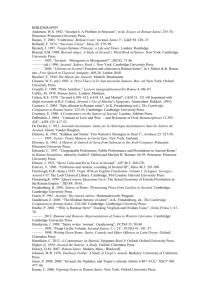 BIBLIOGRAPHY Anderson, W.S. 1982. “Juvenal 6: A Problem in