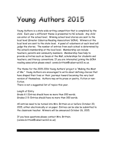Detailed Information about Young Authors Writing Competition