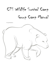 Survival Camp Manual Template in