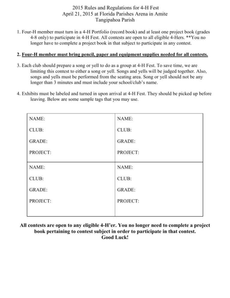 4 H 2015 Fest Rules Regs for Website