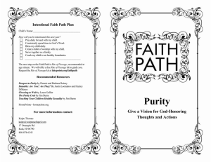 Intentional Faith Path Plan