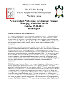 Native Student Professional Development Program