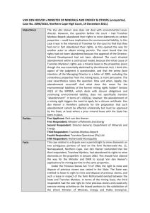 case note - Centre for Environmental Rights