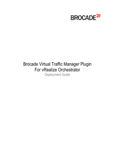 Chapter 2 Deploying Virtual Traffic Manager Plugin in vRealize