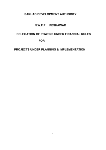 projects under planning & implementation