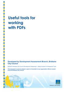 Useful tools for working with PDFs Adobe Acrobat Professional 9.3