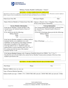 Form C Military Family Health Certification