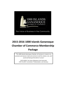 Membership Form - 1000 Islands Gananoque Chamber of Commerce