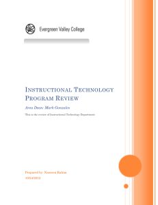 Instructional Technology Program Review