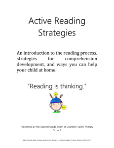 Improving Reading Comprehension Active Reading Strategies