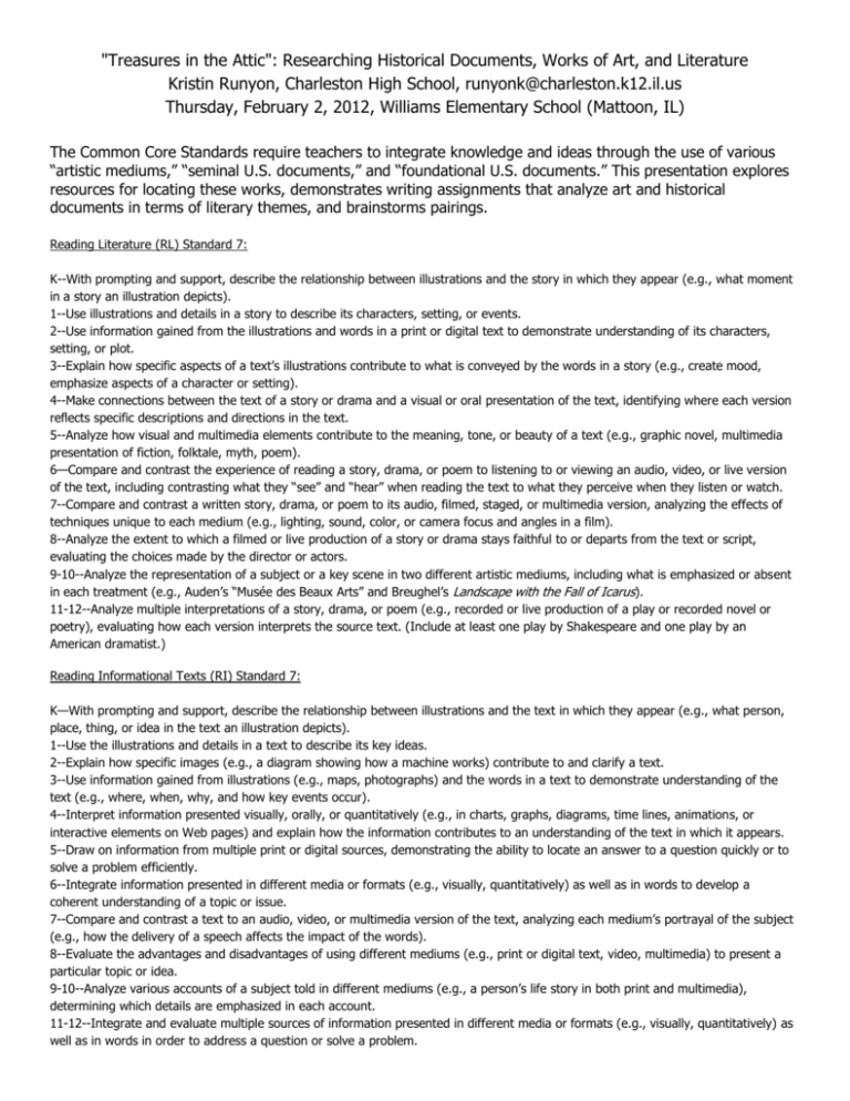 Standards And Resources Charleston School District