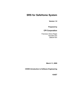 SafeHomeSRS_Team1 - Software Testing and Verification Group