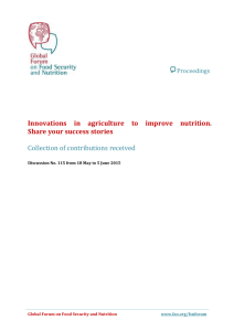 Proceedings (DOC) - Food and Agriculture Organization of the