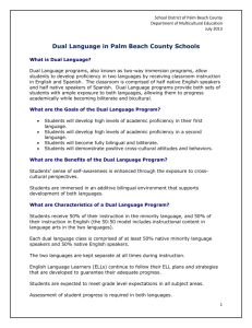 Dual Language in Palm Beach County
