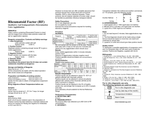 Rheumatoid Factor (RF)
