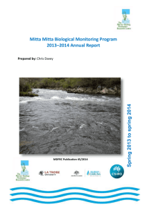 Mitta Mitta Biological Monitoring Program Annual Report 2013-14
