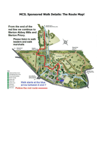 MCIL Sponsored Walk Map, directions, and guidelines