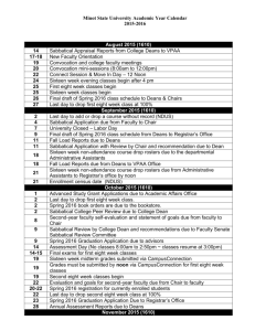 Academic Affairs Calendar 2015-16