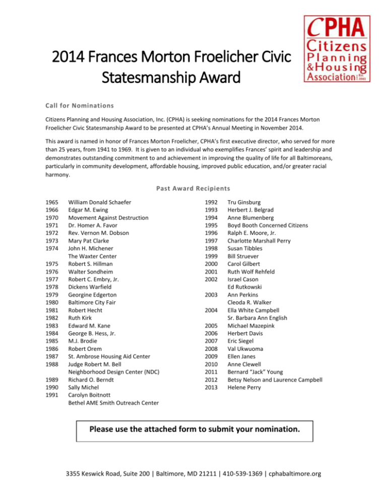 froelicherawardform2014-citizens-planning-and-housing