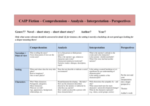 CAIP Fiction – Comprehension – Analysis