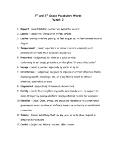 Vocabulary Week 2