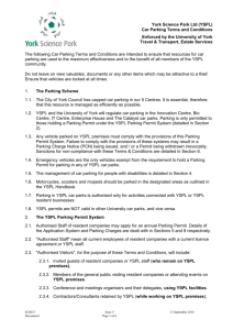 YSPIC CAR PARKING REGULATIONS