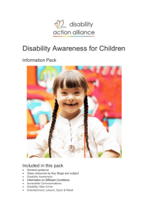 Information Pack - Disability Action Alliance