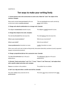 Ten Ways to Edit and Enliven Your Writing