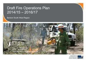 Draft Fire Operations Plan - Department of Environment, Land